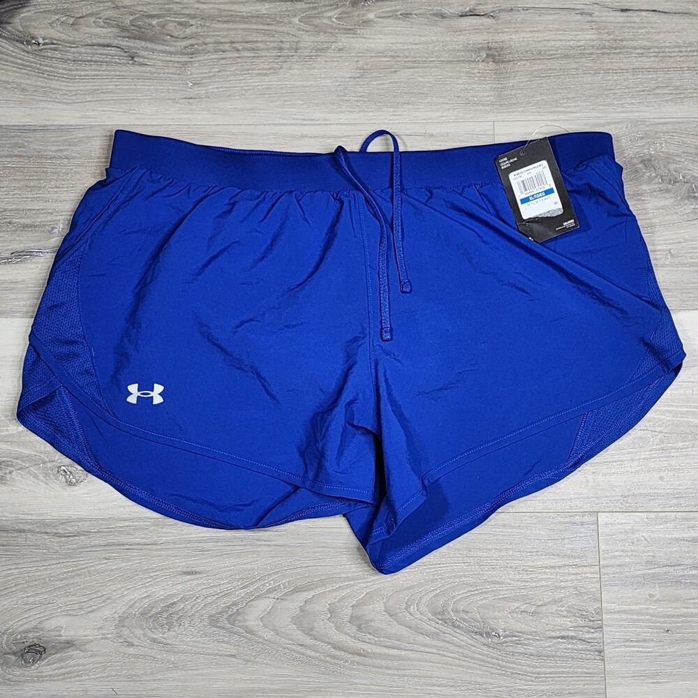Under Armour Shorts Women's XL Blue Fly-By 2.0 New